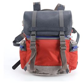 Sac à dos en cuir et nylon Dolce & Gabbana Rouge
