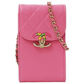 Chanel Matelassé Pink Handbag Pink