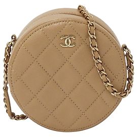 Chanel Matelassé Beiger Handtasche Beige