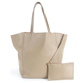 Céline Celine Cabas Phantom Medium Ledertasche Beige