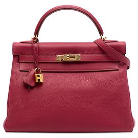 Hermès Rouge Togo Kelly II Retourne 32 Rouge