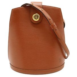 Sac à main épaule Cluny Epi Louis Vuitton Marron