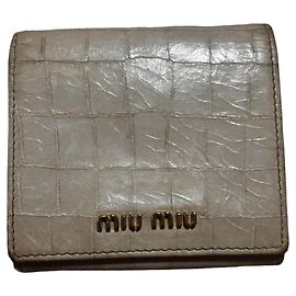 Cartera Miu Miu de cuero texturizado rosa Rosa