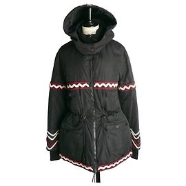 CHANEL DOUDOUNE NOIRE CAPUCHE T46 TBE Noir