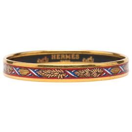 Hermès Pulseira Cloisonné PM Hermes Vermelho Dourado