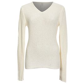 Totême Bouclé-Strickpullover in Weißpapier Weiß Roh