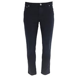 Jeans skinny taille basse en coton bleu marine Brunello Cucinelli Bleu Bleu Marine