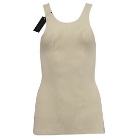 Débardeur en maille côtelée Totême en viscose jaune Jaune