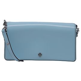 Borsa a tracolla convertibile Tory Burch Emerson in pelle sintetica blu chiaro Blu Blu chiaro
