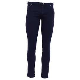Jeans skinny de cintura baixa em algodão azul marinho Brunello Cucinelli Azul Azul marinho