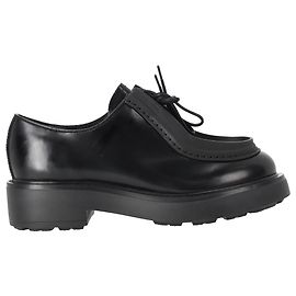 Mocassins Prada Diapason em couro preto escovado Preto