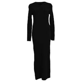 open lace back dress Ribbed Mock Neck Side Slit Sleeveless Bodycon Maxi Dress – Wholesale  Capella Apparel main image 1