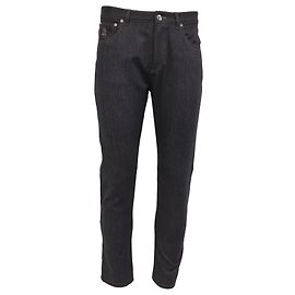 Jeans de cinco bolsillos de ajuste icónico Brunello Cucinelli en lana gris Gris