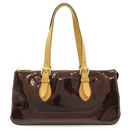 Louis Vuitton Monogram Vernis Rosewood Avenue Shoulder Bag Dark red