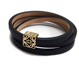 Loewe Anagram Twist Bangle Black