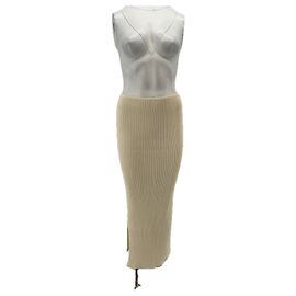 Autre Marque Falda de lana beige NERVURE Beige