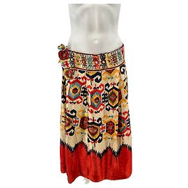 Isabel Marant Gonna multicolore in seta Multicolore
