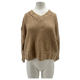 Autre Marque Cremefarbener Cashmere-Pullover Beige