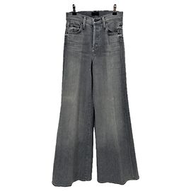Mother Jeans cinza em algodão Cinza