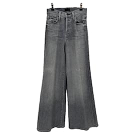 Mother Jeans gris de algodón Gris