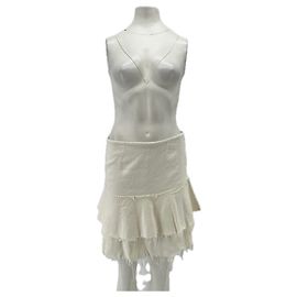 Isabel Marant Etoile Gonna bianca con volant Bianco