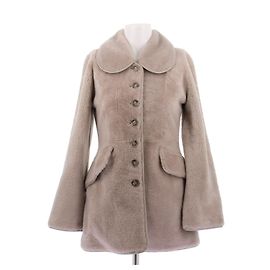 By Malene Birger Lamb Fur Jacket Beige