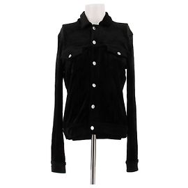 Autre Marque Veste en velours noir Black