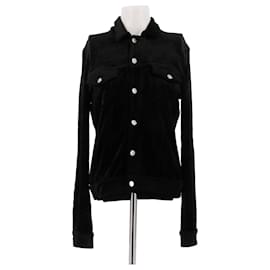 Autre Marque Schwarze Samtjacke Schwarz