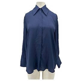 Autre Marque VAKKO Bluse Marineblau Größe 36 Marineblau