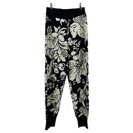 Autre Marque Jogginghose mit Wollmuster Schwarz