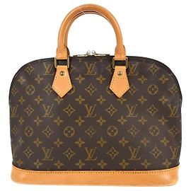 Louis Vuitton Alma Handbag Monogram Canvas PM Brown