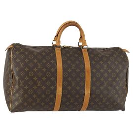 Louis Vuitton Keepall Bag Monogram Canvas 55 Brown