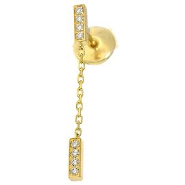 Céline Pendiente Double Diamond CELINE en oro amarillo de 18K Otro