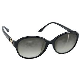 Gafas de sol Gancini de plástico negro Salvatore Ferragamo Auth am11016A Negro