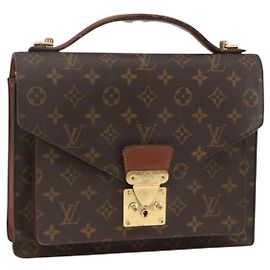 LOUIS VUITTON Monogram Monceau 28 Handtasche 2way M51185 LV Auth ARZ613 Monogramm