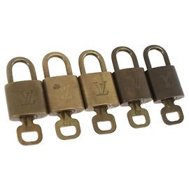 LOUIS VUITTON Padlock 5 Set Padlock metal Gold LV Auth 173290 Golden