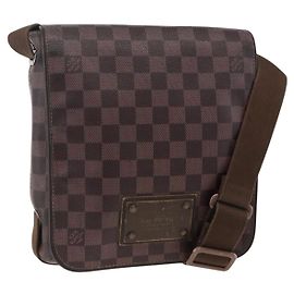 LOUIS VUITTON Borsa a Spalla Brooklyn PM Damier Ebene N51210 LV Auth gh1904 Damier ebene