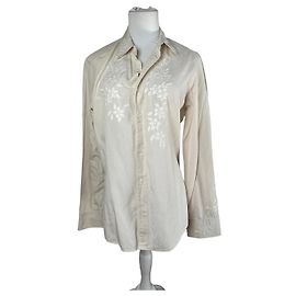 Blusa Floreale Vintage Kenzo Bianca M Bianco