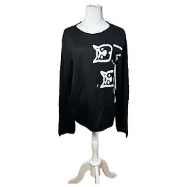 Comme Des Garcons Vintage Comme Des Garçons Wollpullover schwarz-weiß M Schwarz