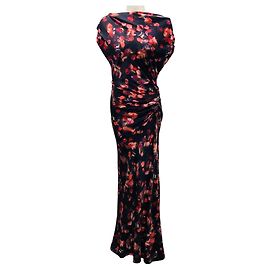 Robe Poppy en satin drapé multi bleu marine A.L.C. Bleu Marine