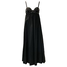 Ulla Johnson Black Noir Harlan Sequin Embellished Dress Black