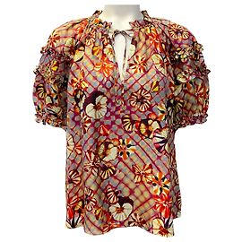 Blusa Annabella de seda con estampado floral multicolor Ulla Johnson Multicolor
