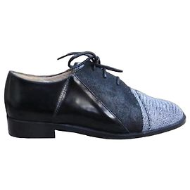 Autre Marque Sapatos Derby Accessoire Diffusion em couro preto Preto