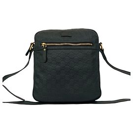Bolsa de ombro de couro marrom Gucci Marrom