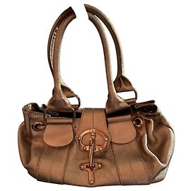 Fay Leather Handbag Golden Golden