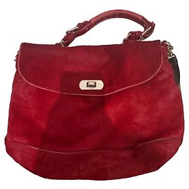 Bolsa tiracolo Marni em couro de bezerro vermelha Vermelho
