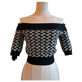 Elisabetta Franchi Top Nero