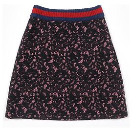 Gonna in cotone Gucci Sherry Line Nero