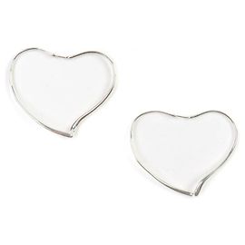 Tiffany & Co Orecchini a cerchio Open Heart AG925 di Tiffany&Co. Argento