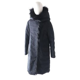 Moncler Polyester Daunenmantel Schwarz